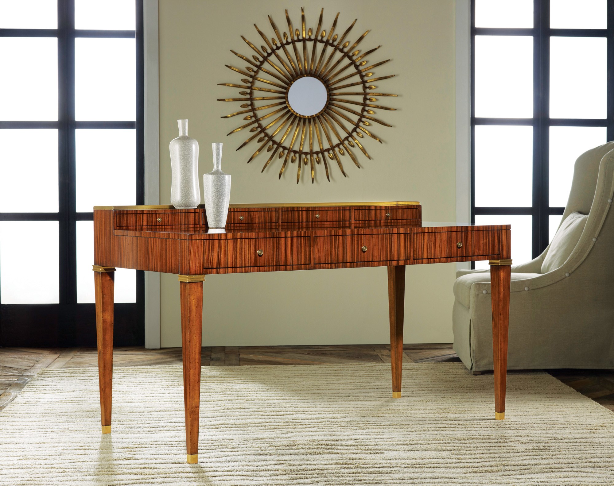 French Mid Century Desk Home Office Modern History French Mid Century Desk