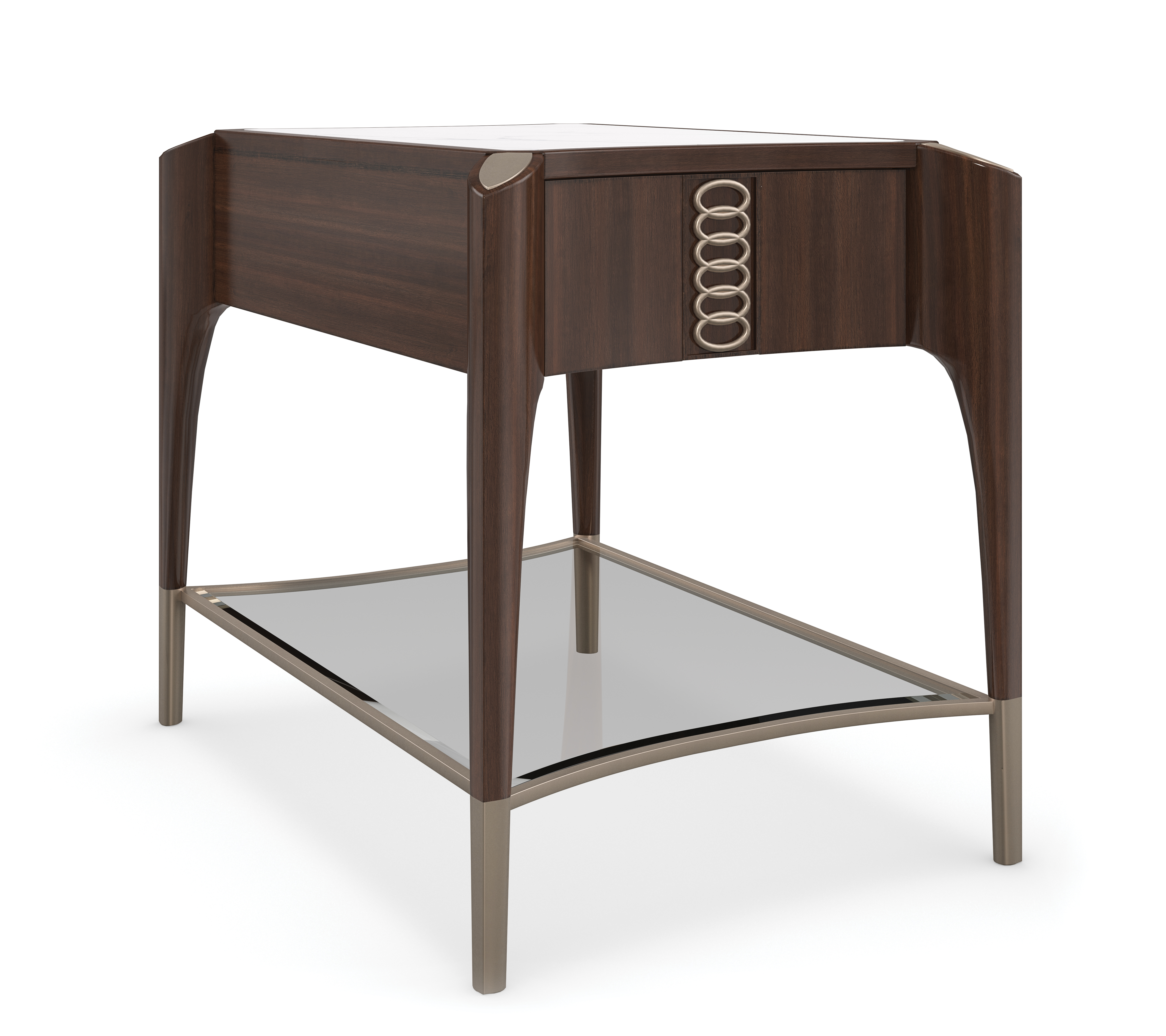 The Oxford Rectangle Side Table | Caracole