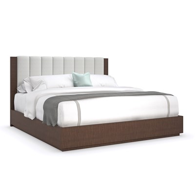 Ivory Ribbed Bed, Caracole Soft Embrace