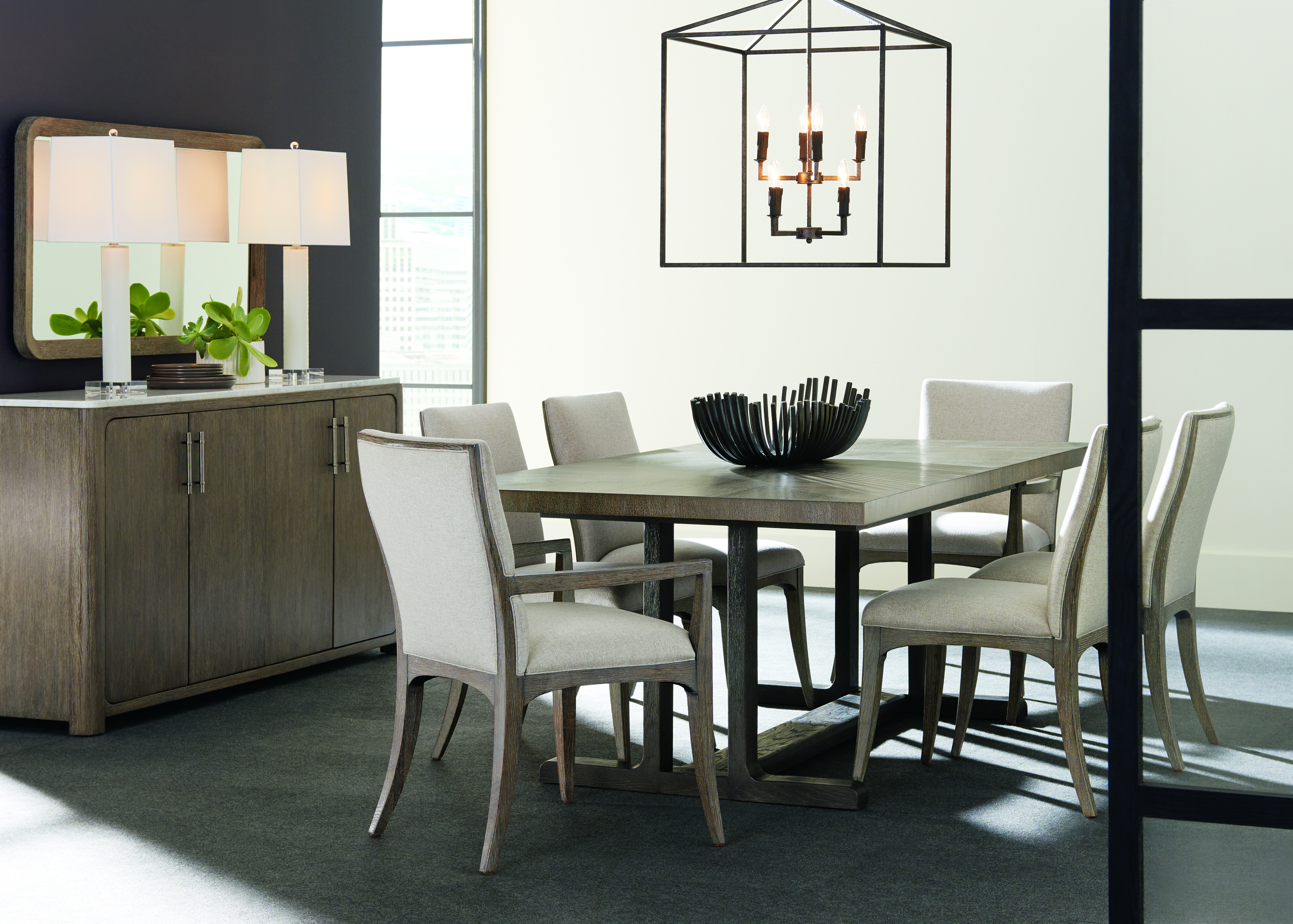 Fusion Trestle Dining Table Caracole