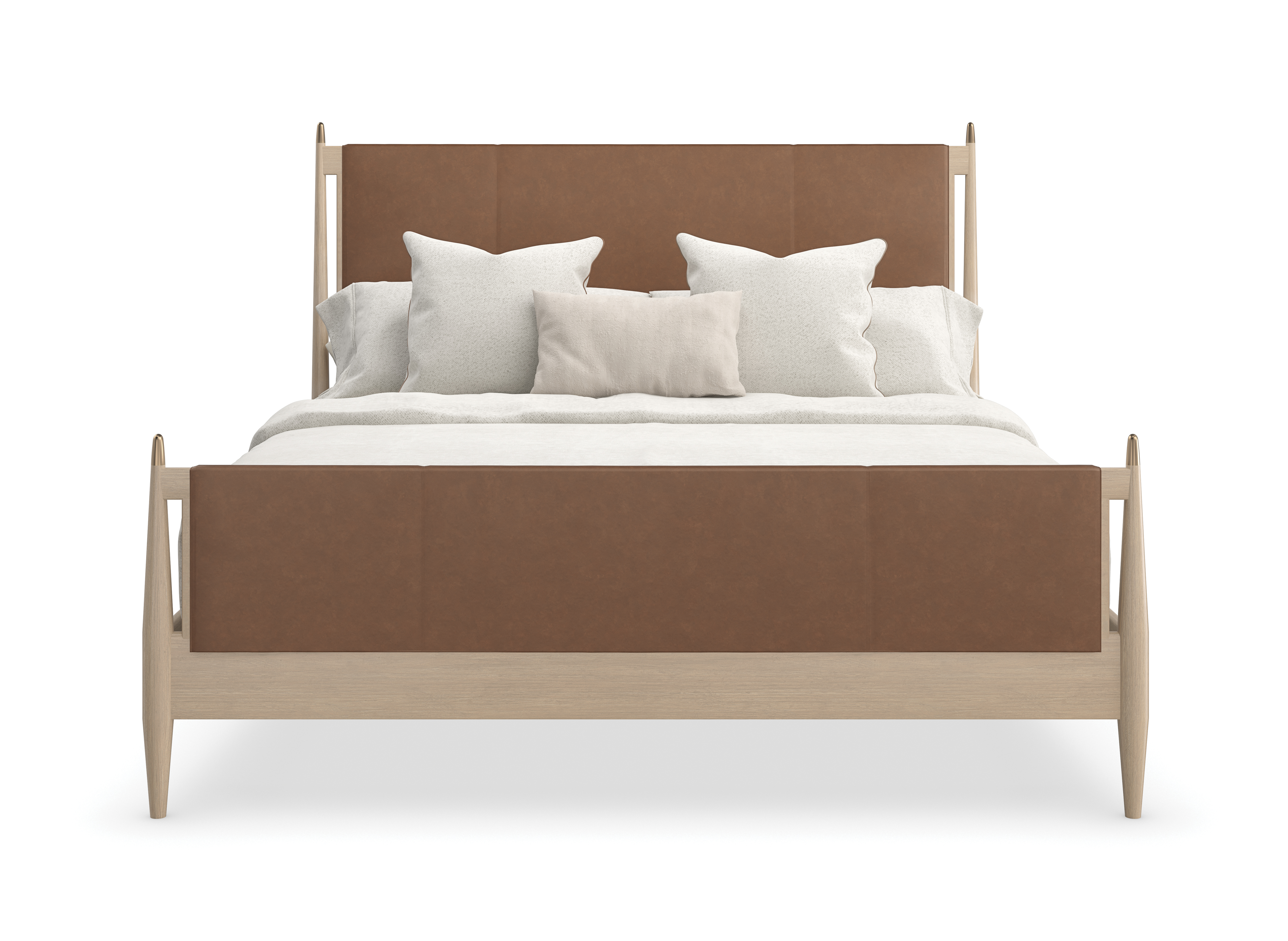 Stickley walnut deals grove upholstered bed