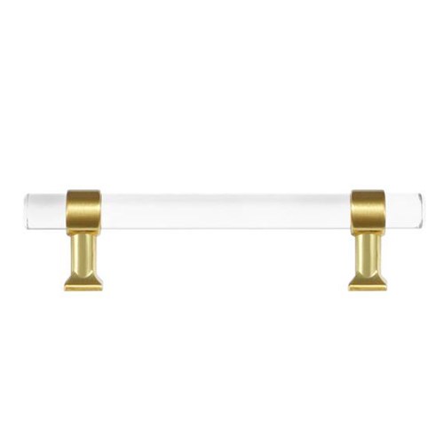 Modern Lucite and Brass Hardware