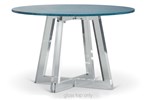 Graphite Blue Glass Table Top