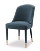 Brie Blue Armless Chair