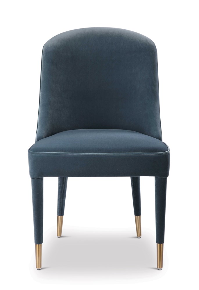 Brie Blue Armless Chair