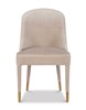 Brie Champagne Armless Chair