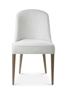 Brie White Armless Chair