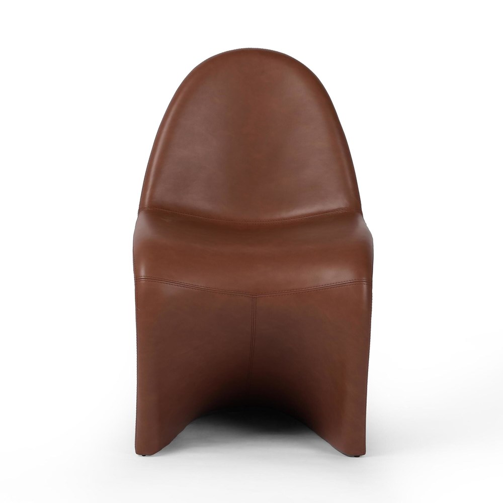 Briette Dining Chair - Brown Leather