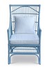 Winston II Rattan Arm Chair - Blue