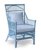 Winston II Rattan Arm Chair - Blue