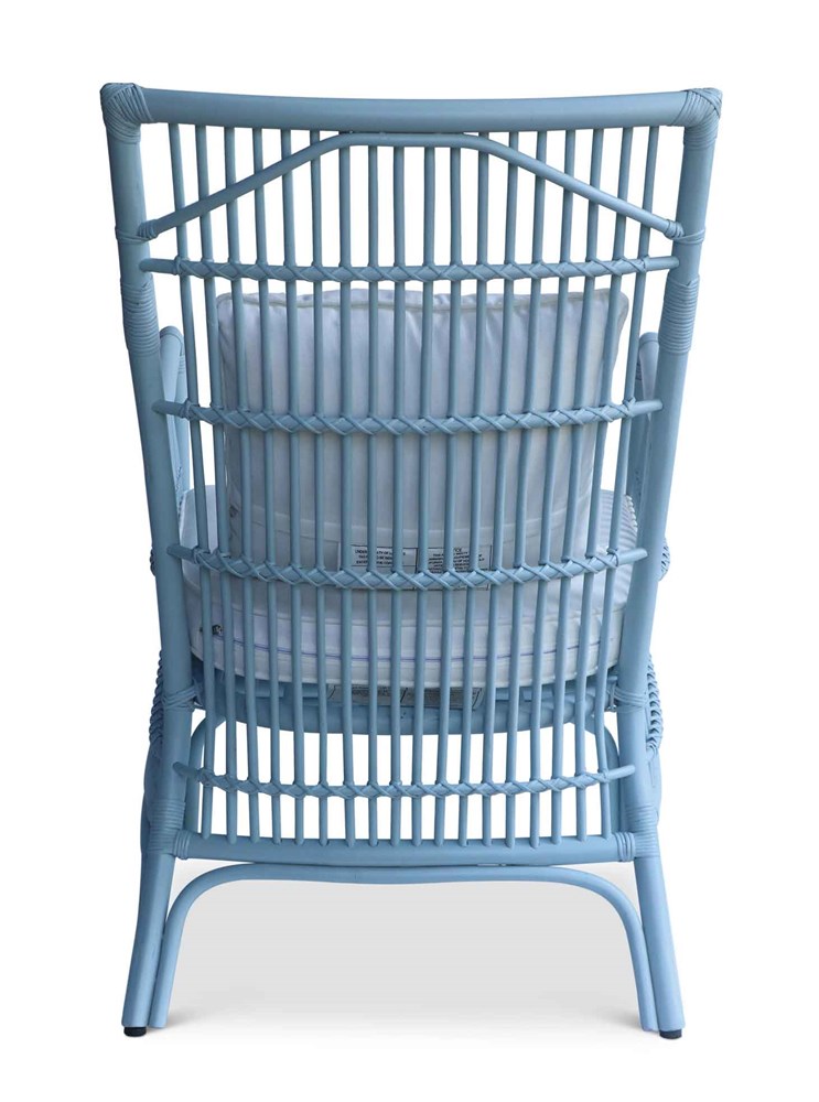 Winston II Rattan Arm Chair - Blue