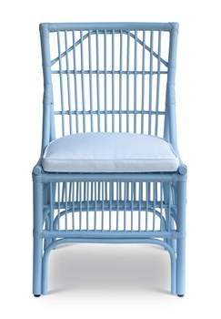 Winston II Rattan Side Chair - Blue