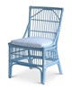 Winston II Rattan Side Chair - Blue