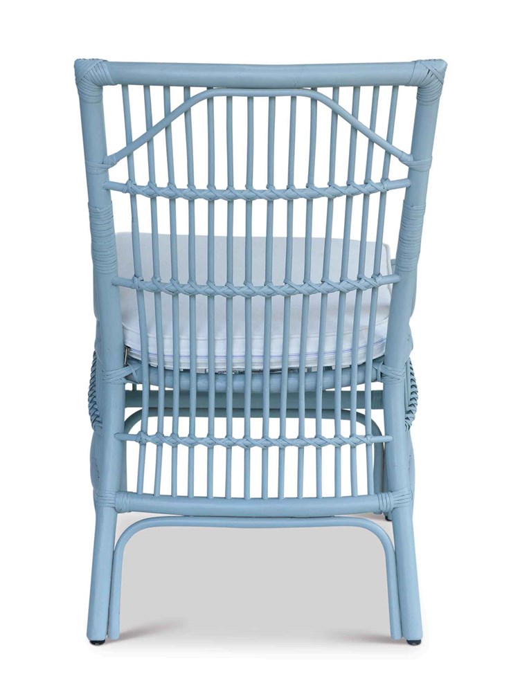 Winston II Rattan Side Chair - Blue