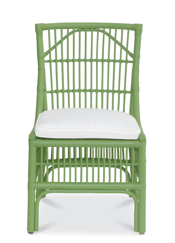 Winston II Rattan Side Chair - Green