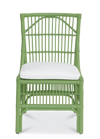 Winston II Rattan Side Chair - Green