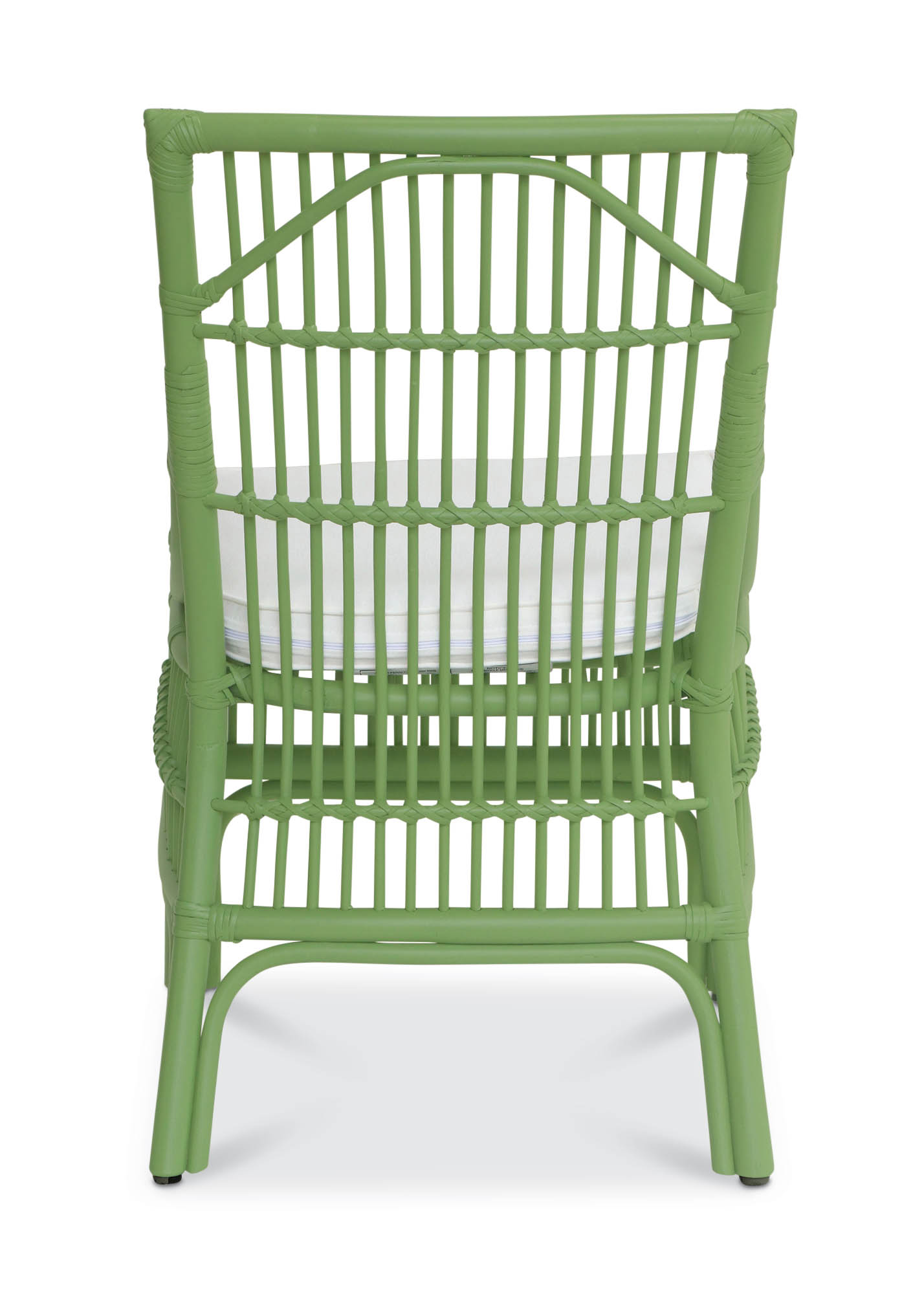 Winston II Rattan Side Chair - Green : dining room : dining chairs