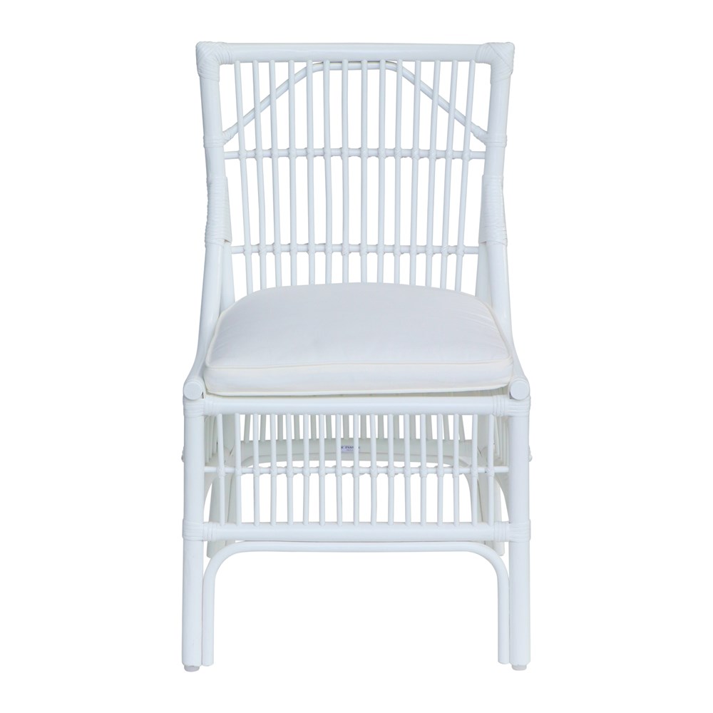 Winston II Rattan Side Chair - White