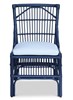 Winston II Rattan Side Chair - Navy