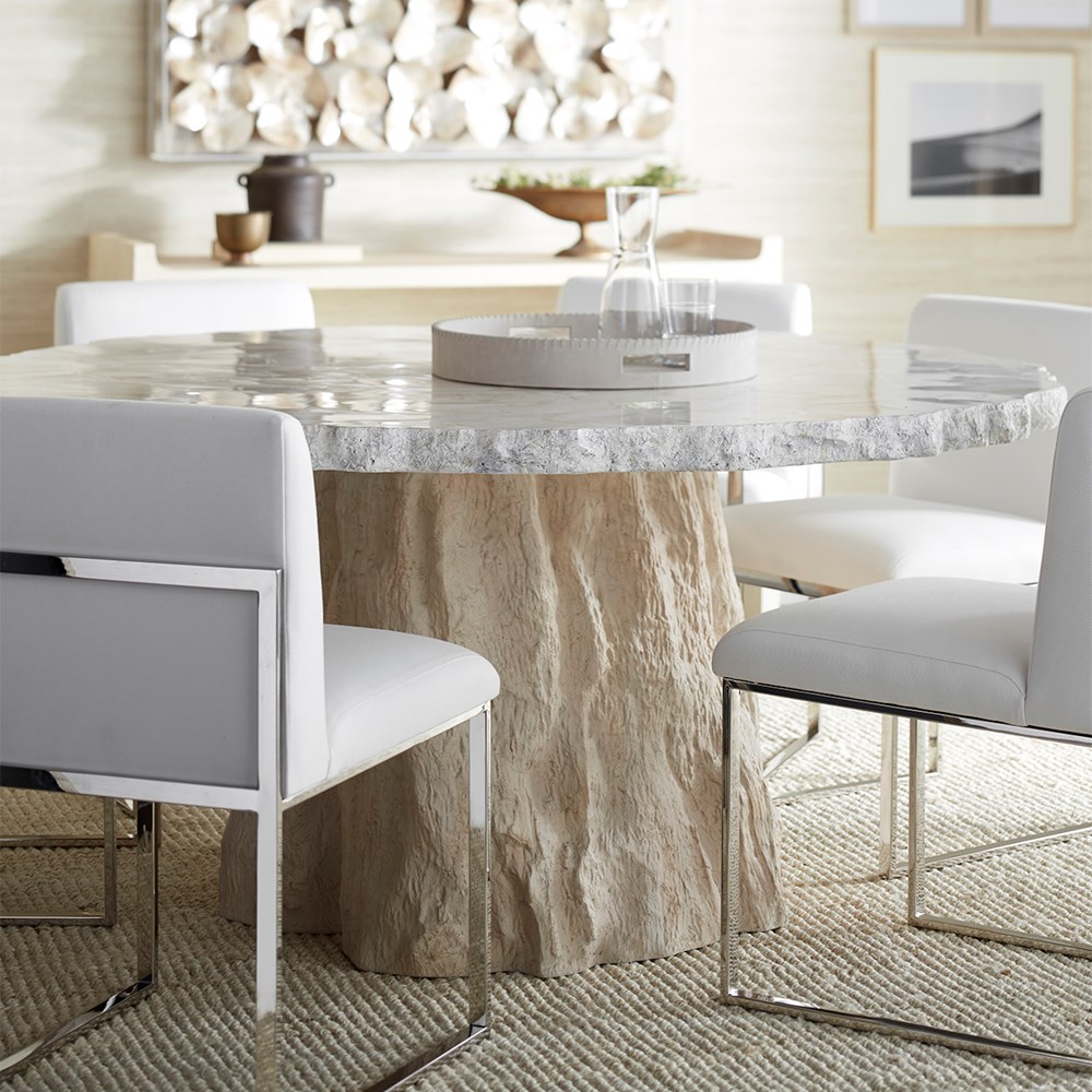 Camilla Fossil Clam Round Dining Table
