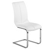 Domino Armless Leather Dining Chair