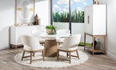 Melrose Complete Round Dining Table Melrose Complete Round Dining Table