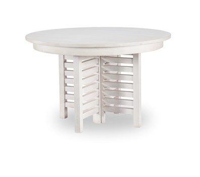 Egret Round Dining Table - Sand Dollar White