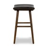 Union Counter Stool - Black Leather