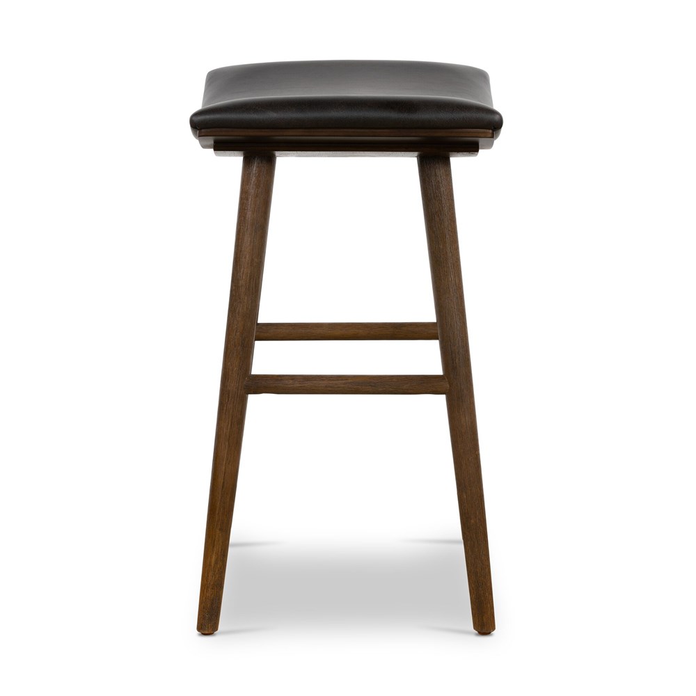 Union Counter Stool - Black Leather