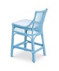 Winston II Rattan Counter Stool - Blue