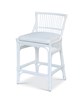 Winston II Rattan Counter Stool - White