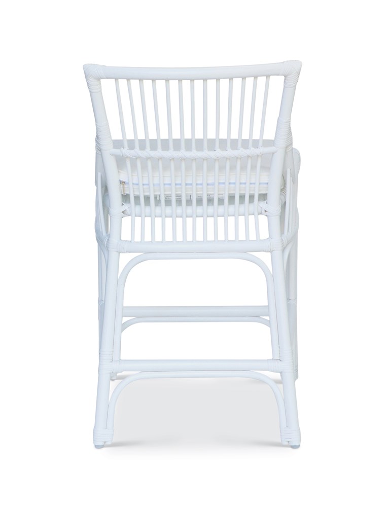 Winston II Rattan Counter Stool - White