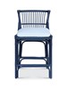 Winston II Rattan Counter Stool - Navy