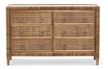 Coral Bay 6-Drawer Dresser in Natural