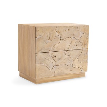Calavaras Nightstand - Bleached Teak