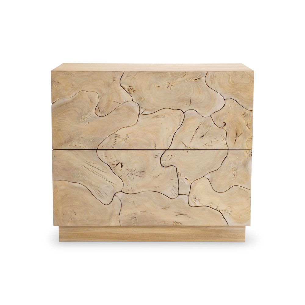 Calavaras Nightstand - Bleached Teak