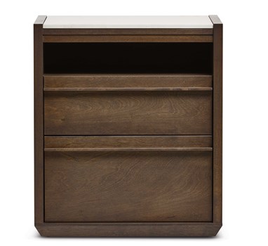 Clark 2 Nightstand With Open Shelf