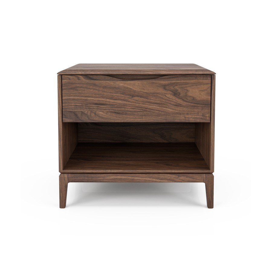 River Nightstand with One Drawer
