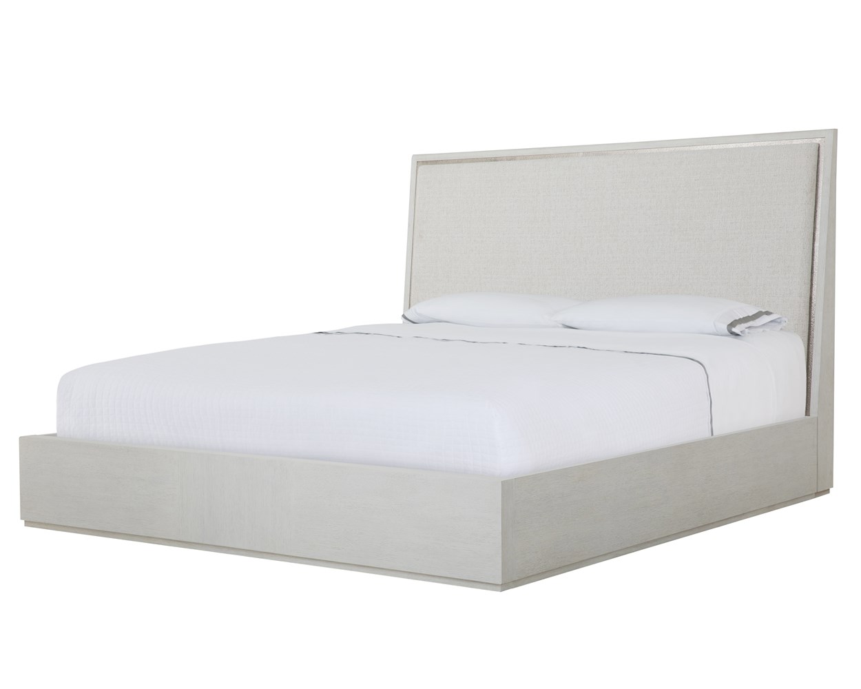 Carino King Upholstered Bed - Frost