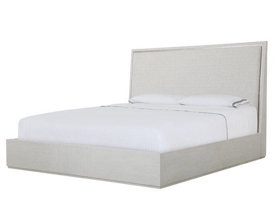 Carino King Upholstered Bed - Frost