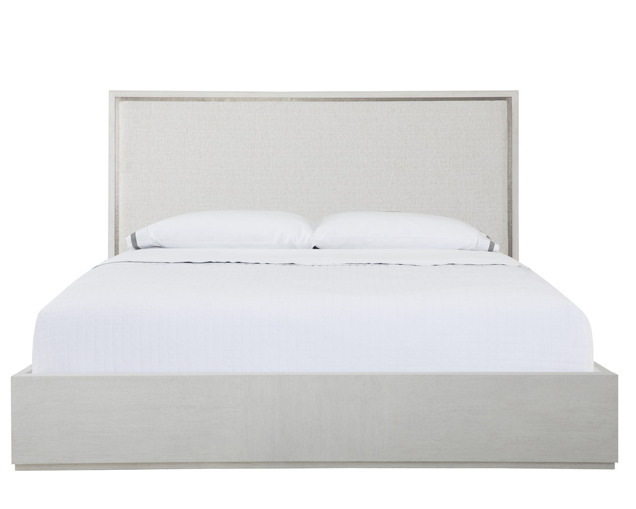 Carino King Upholstered Bed - Frost