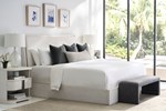 Carino King Upholstered Bed - Frost