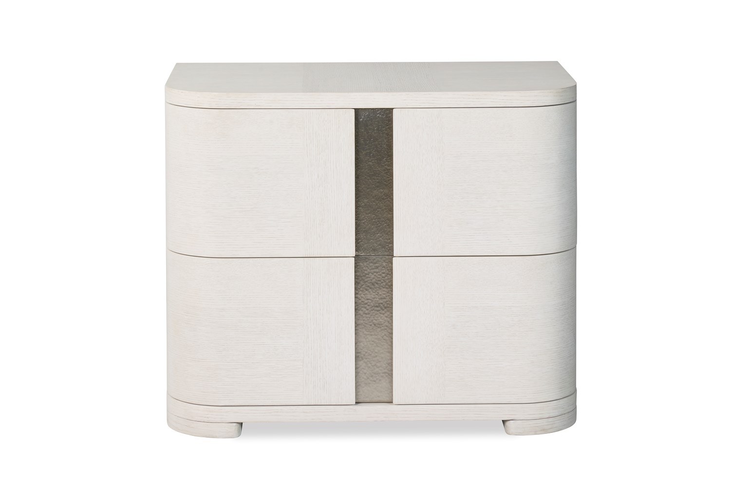 Carino Two Drawer Nightstand - Frost