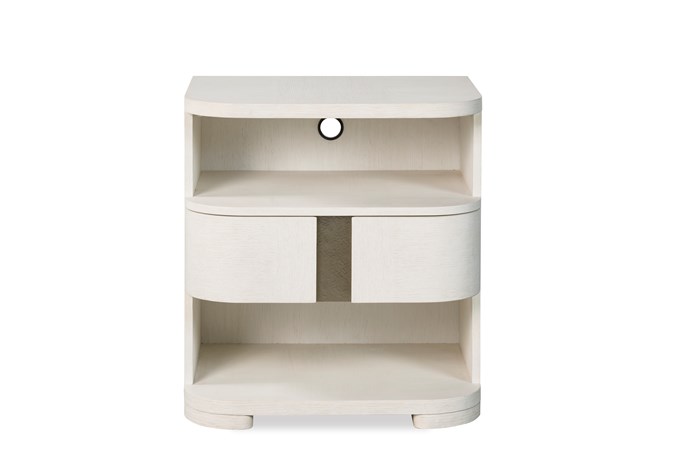 Carino Single Drawer Nightstand - Frost