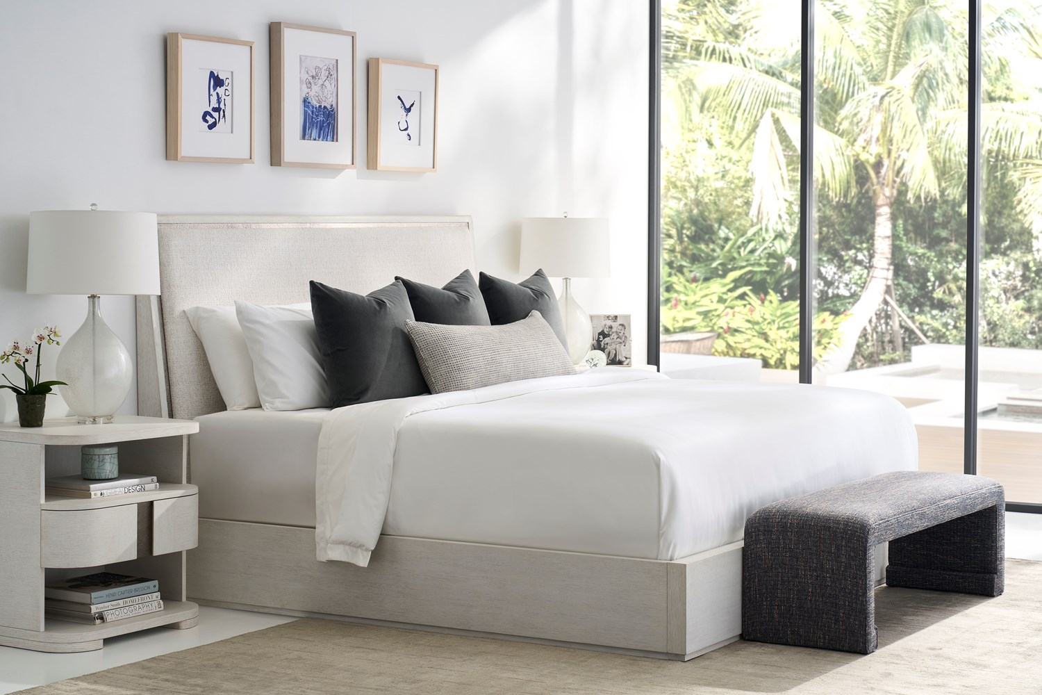 Carino Single Drawer Nightstand - Frost