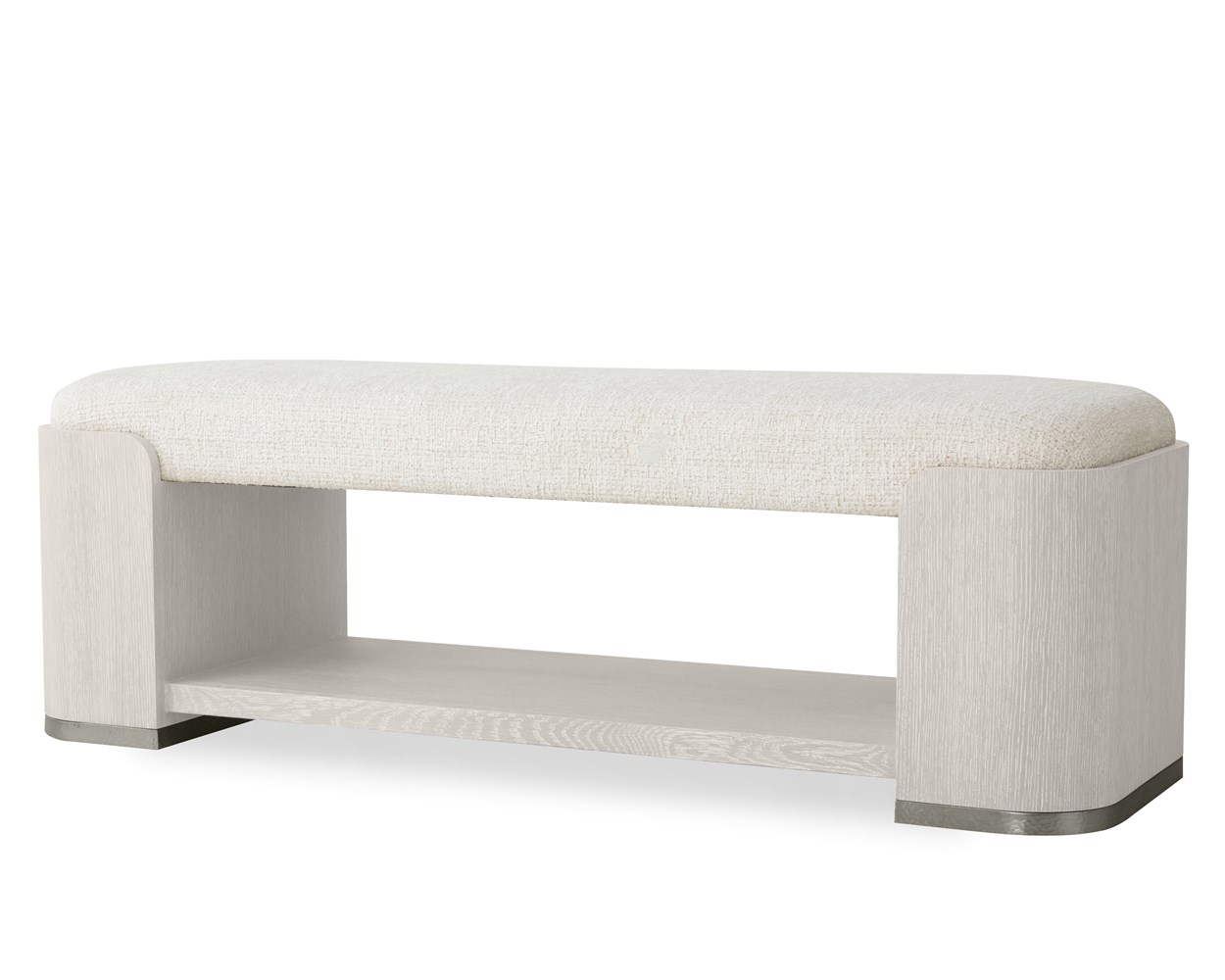 Carino Upholstered Bench - Frost