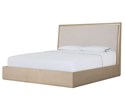 Carino King Upholstered Bed - Sand Cerused