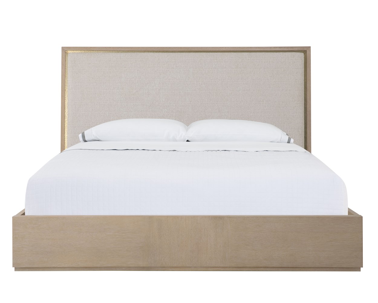 Carino King Upholstered Bed - Sand Cerused