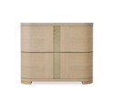 Carino Two Drawer Nightstand - Sand Cerused