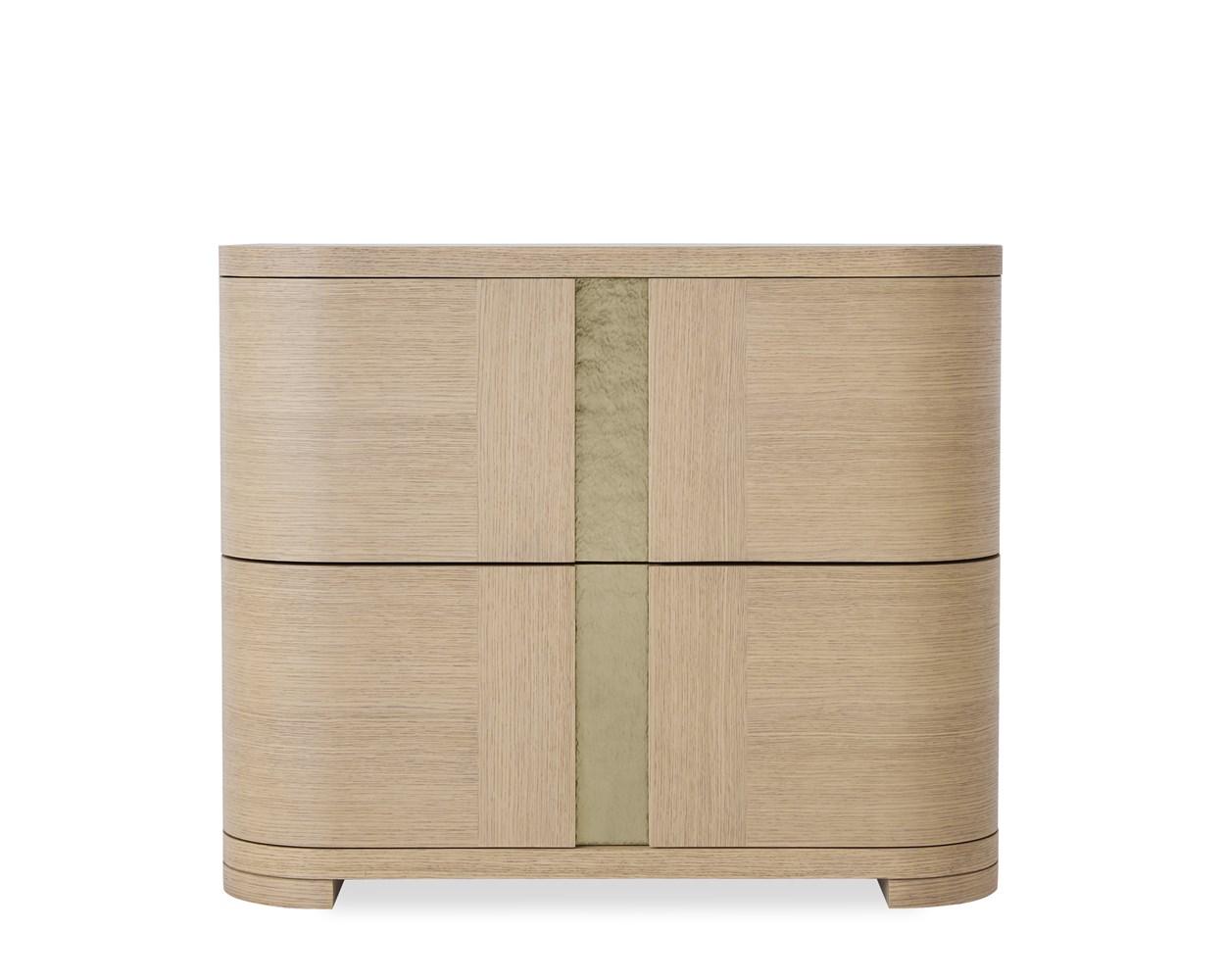 Carino Two Drawer Nightstand - Sand Cerused
